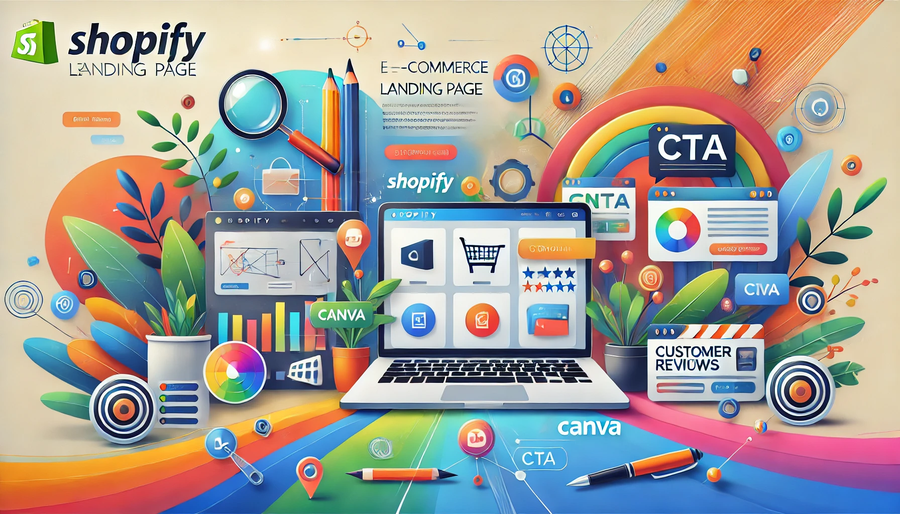 come creare una landing page con shopify